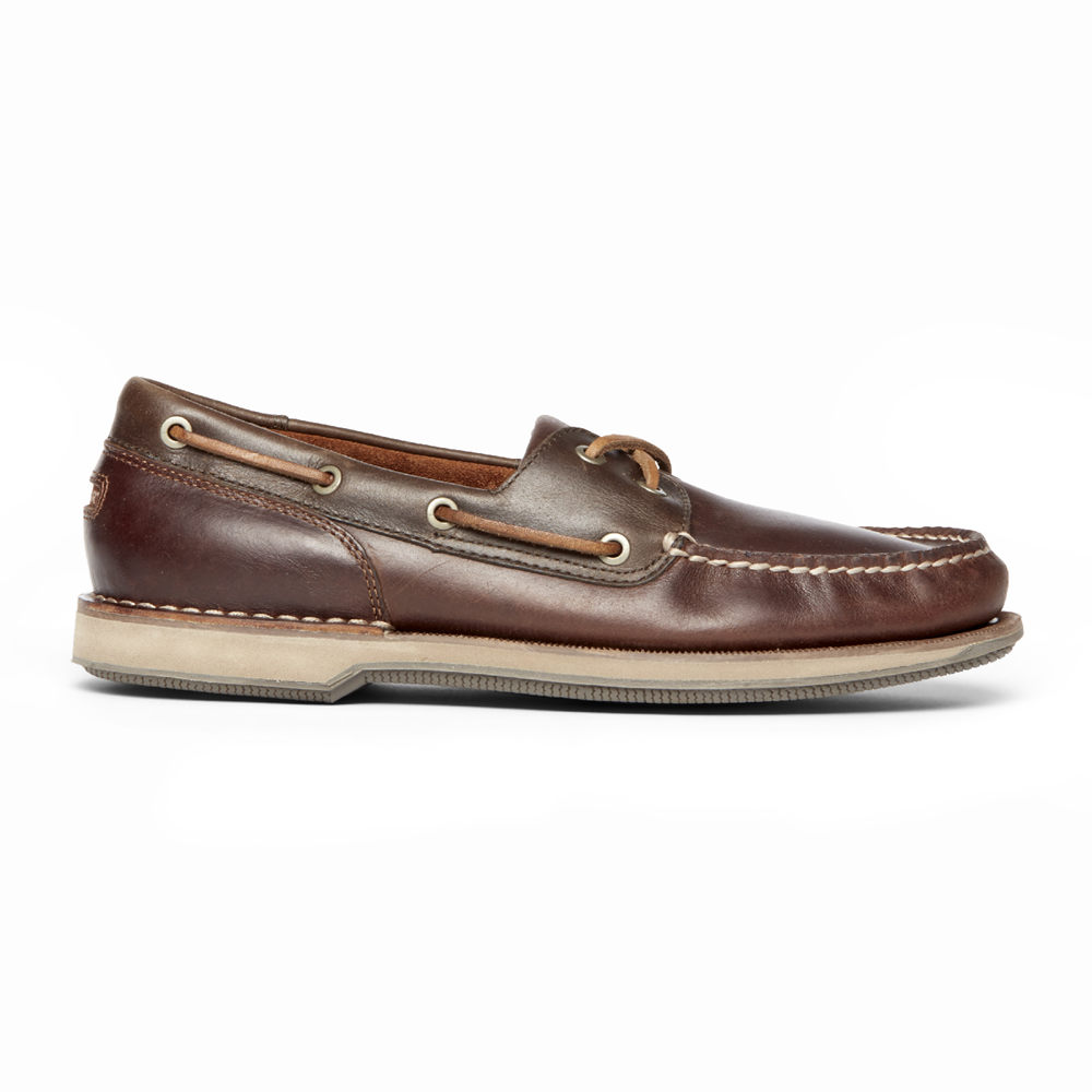 Rockport Mens Boat Shoes Brown - Perth - UK 129-ZMWCEJ